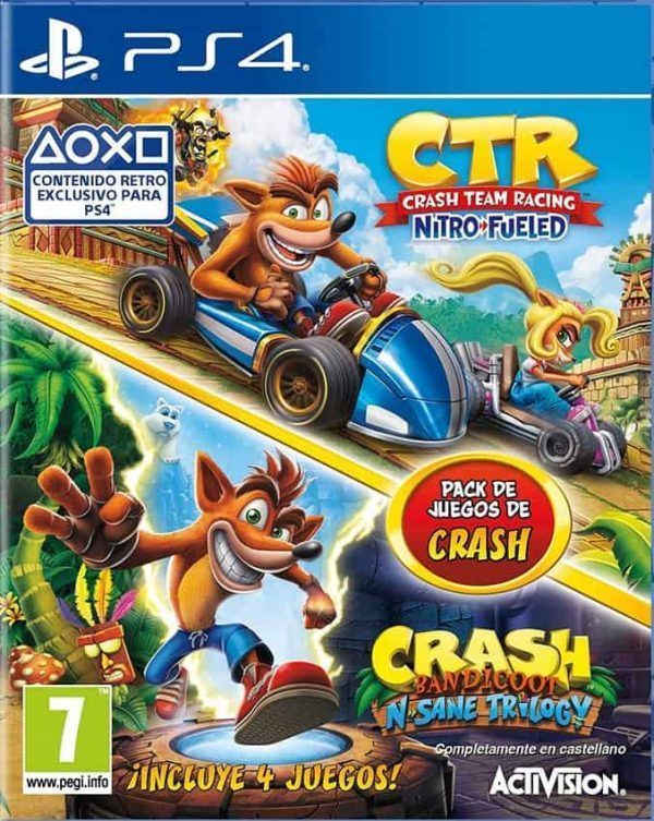 Crash Bandicoot Trilogy + Crash Team Racing PS4