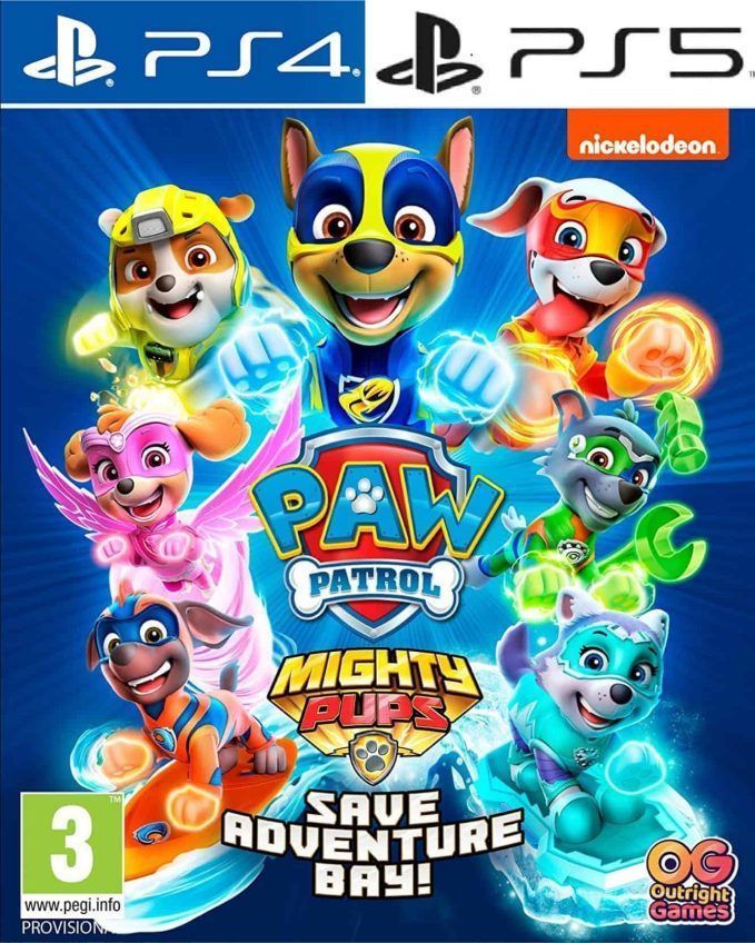 PAW Patrol Mighty Pups Save Adventure Bay PS4 | PS5